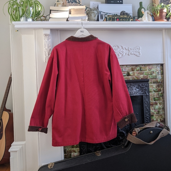 vintage red chore/barn coat - Picture 3 of 4